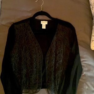 Chicos lace front travelers collection jacket